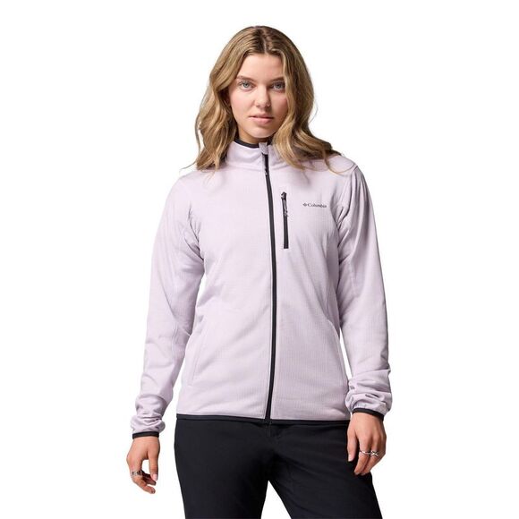 Columbia Jackets & Blazers - Columbia Womens/Ladies Hike Grid Full Zip Fleece Jacket / Lavender